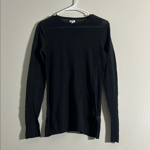 L.L. Bean Black Long Sleeve Top - Picture 1 of 5